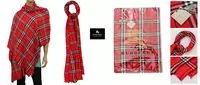 burberry foulard et echarpes impression rouge